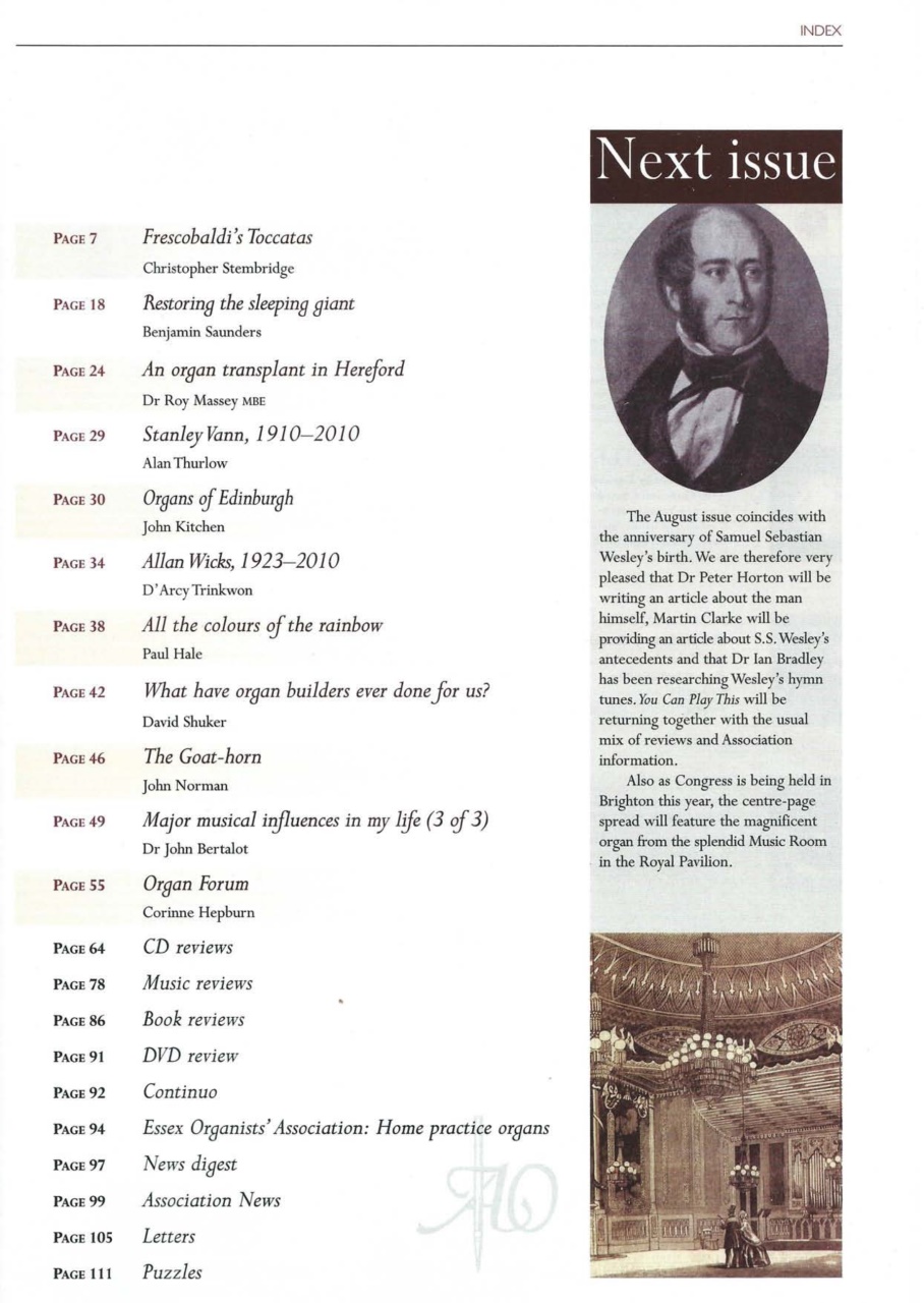 Organists' Review Preview Pages