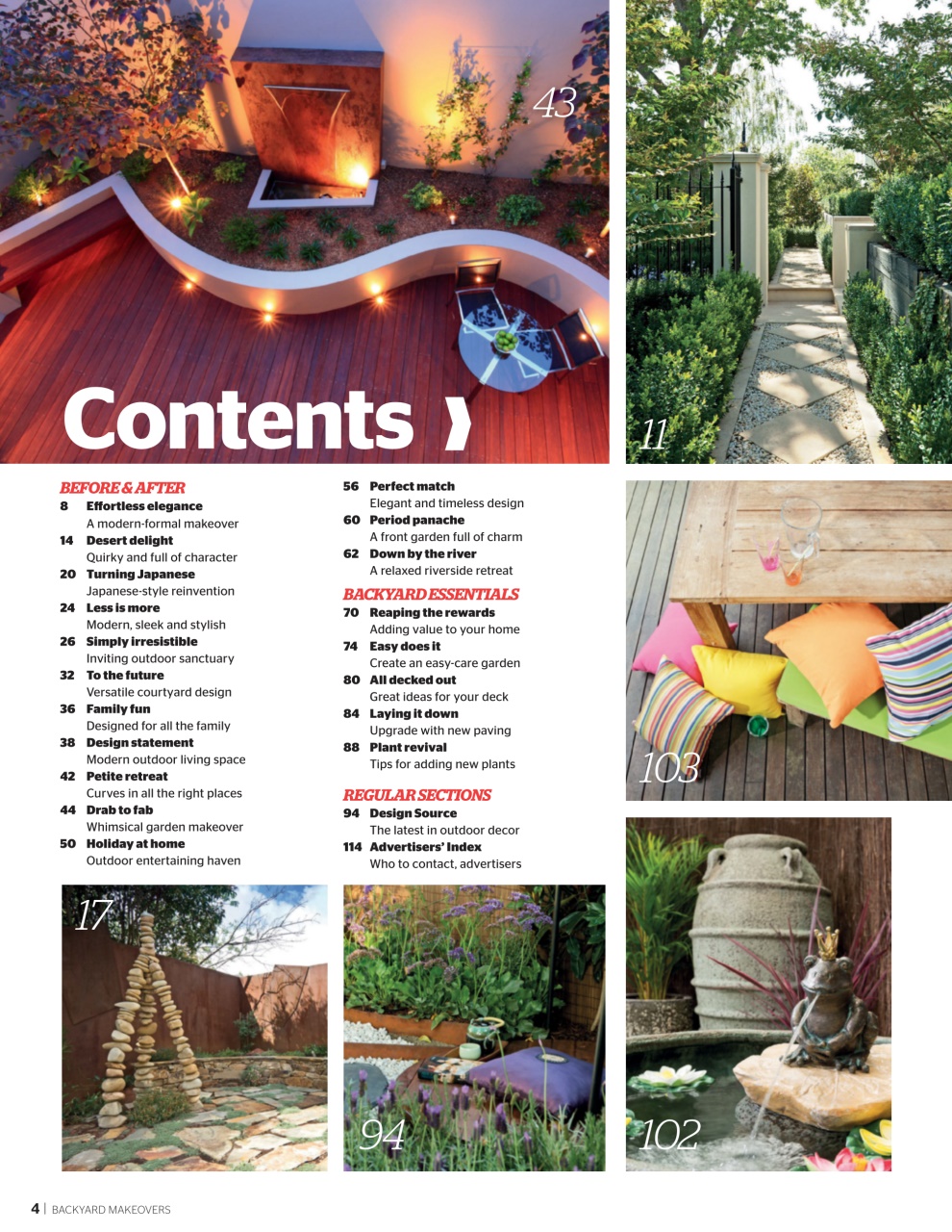 Backyard & Outdoor Living Preview Pages