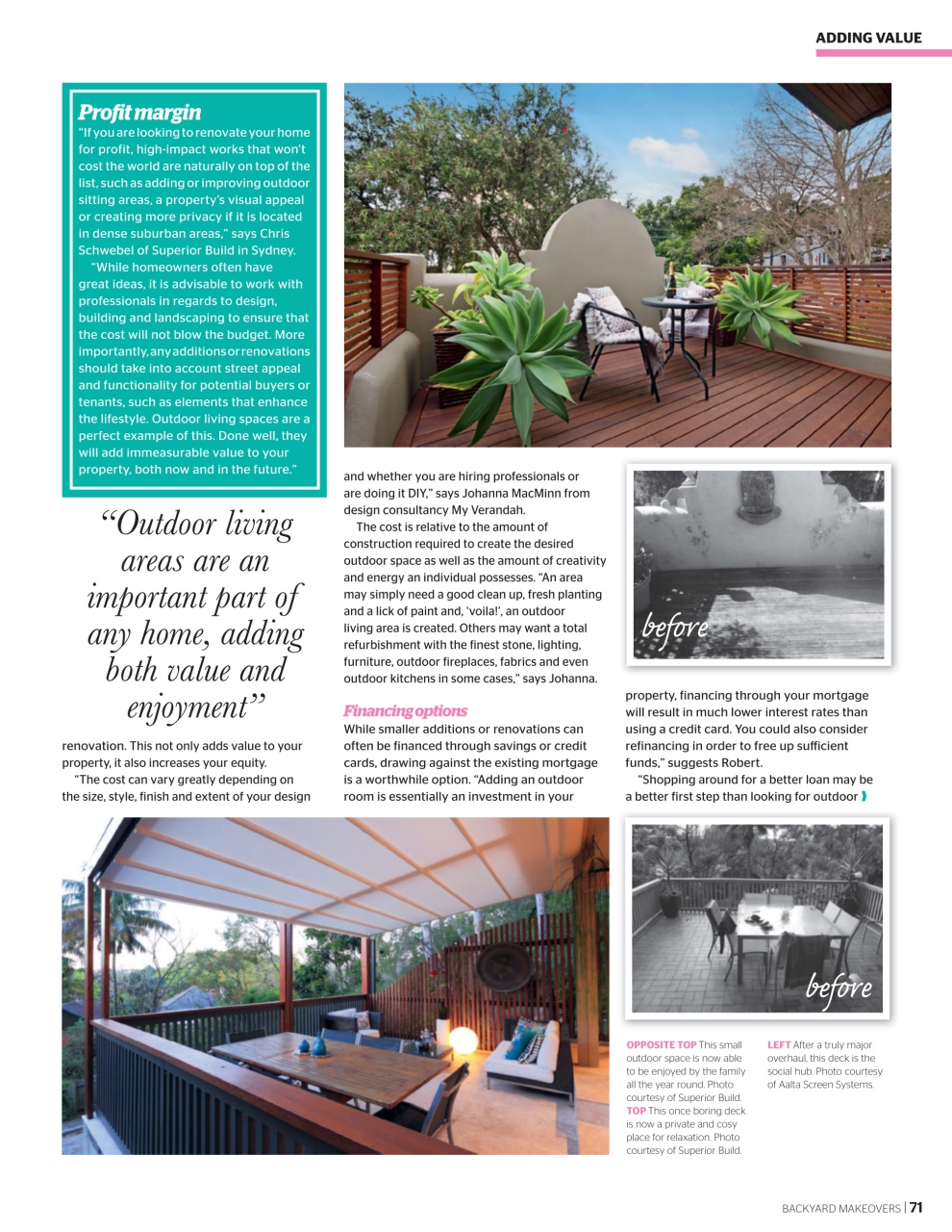 Backyard & Outdoor Living Preview Pages