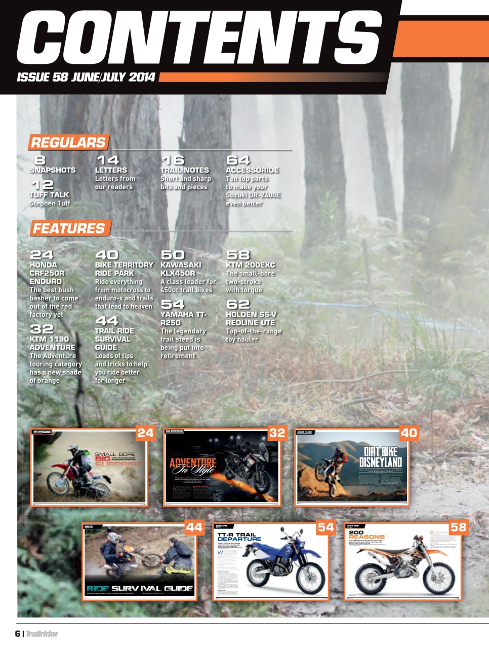 Trailrider Preview Pages