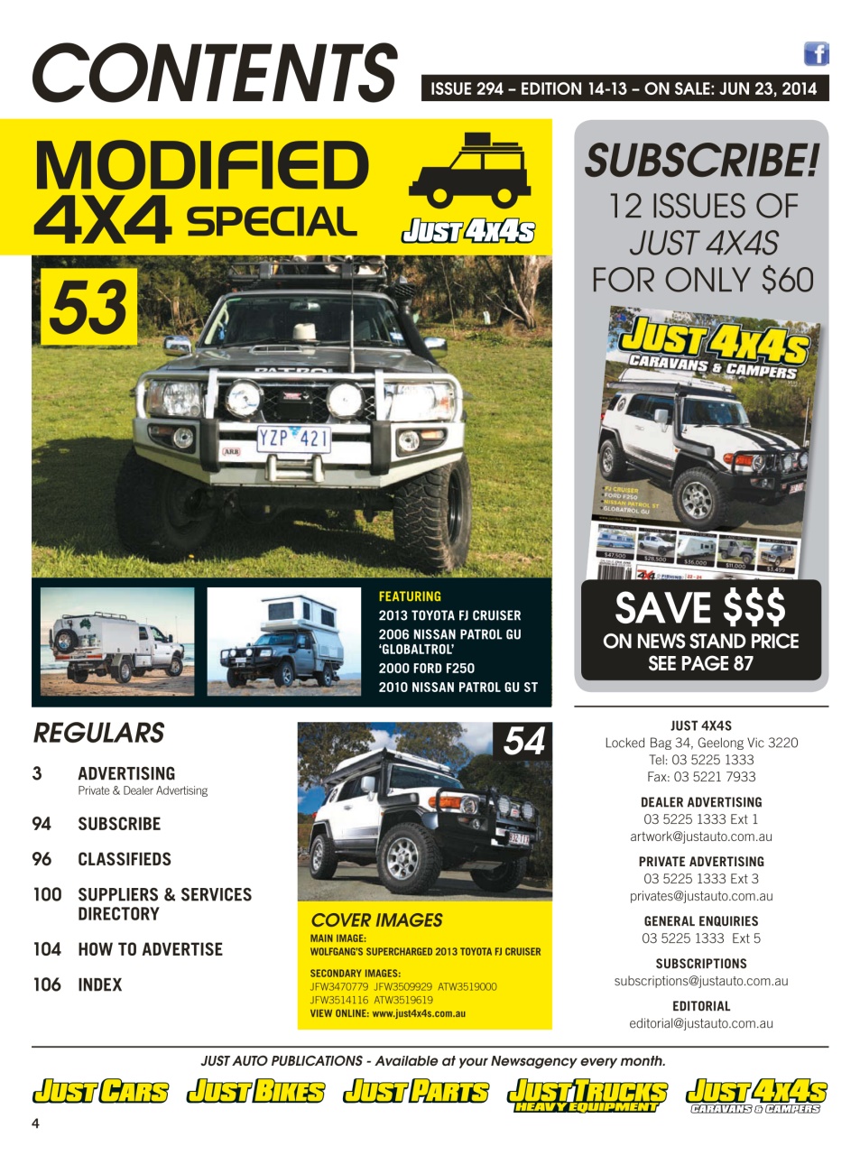 JUST 4X4S Preview Pages