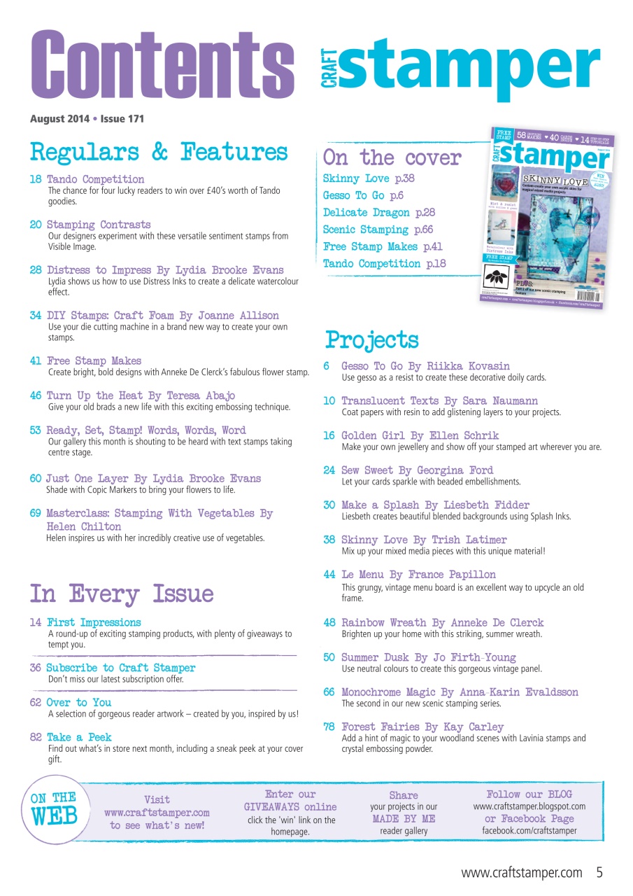 Craft Stamper Preview Pages