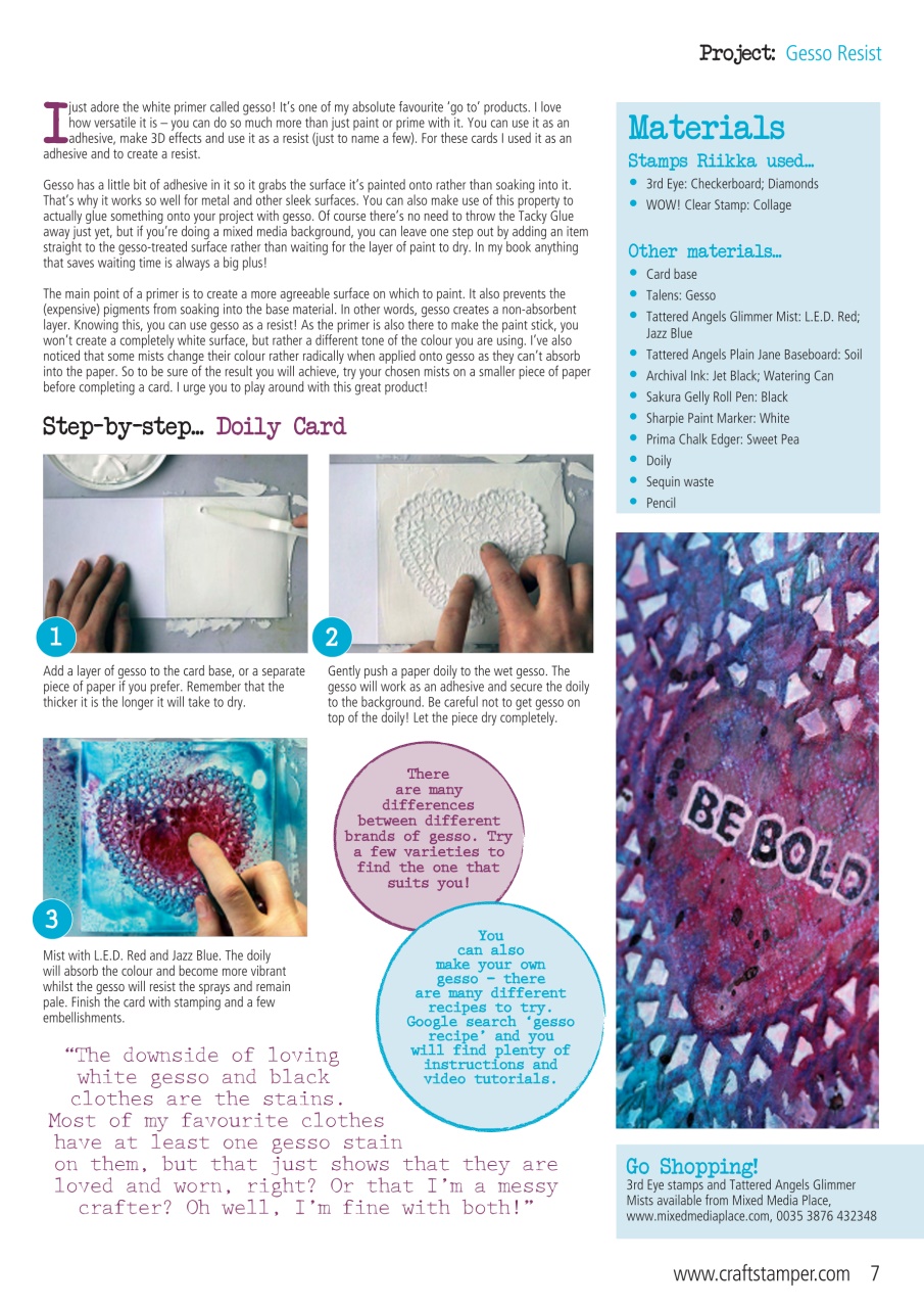 Craft Stamper Preview Pages