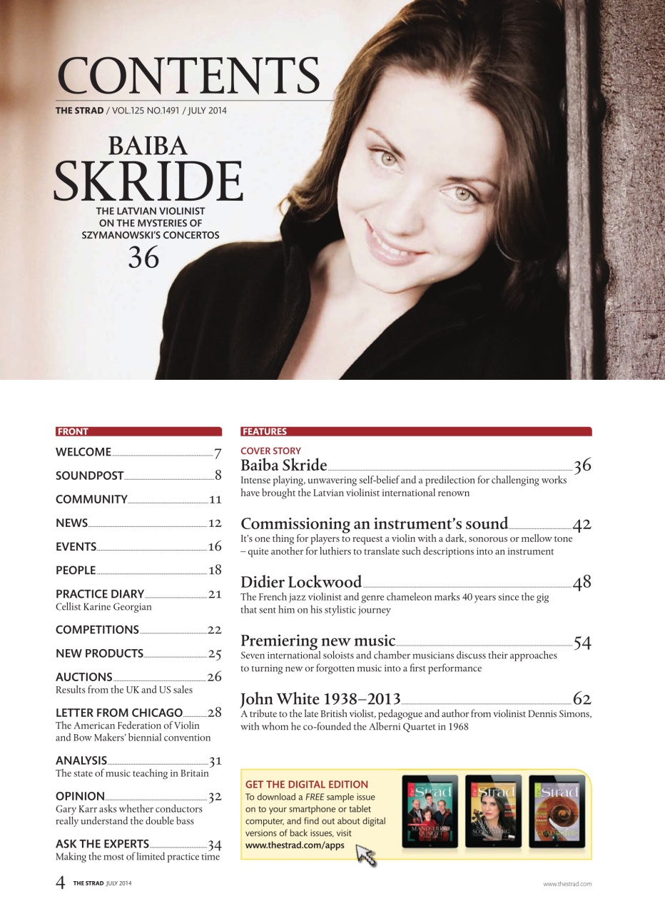 The Strad Preview Pages