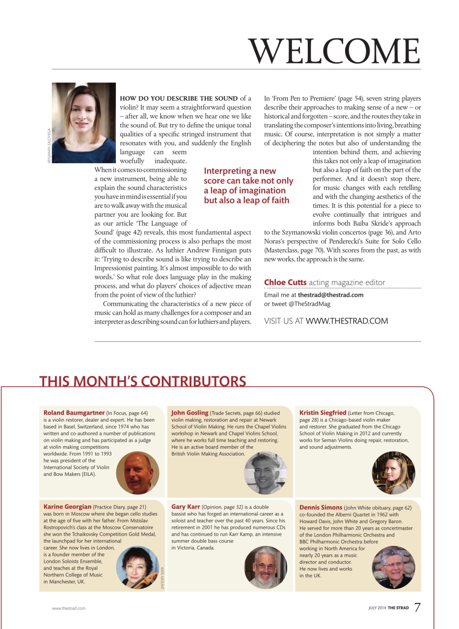 The Strad Preview Pages