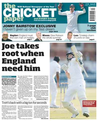 The Cricket Paper issue 13th June 2014