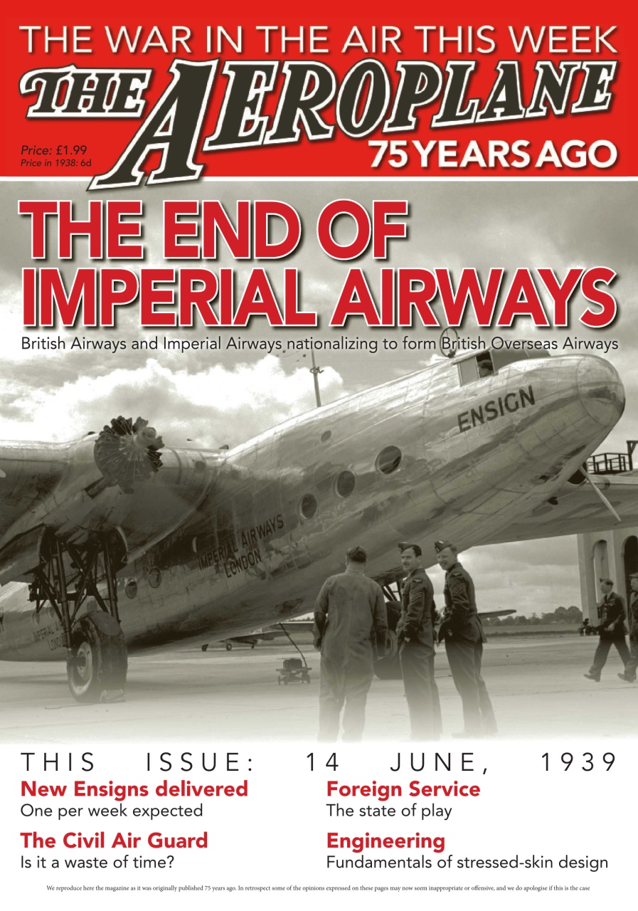 Aeroplane Weekly - The War in the Air 75 years ago Preview Pages