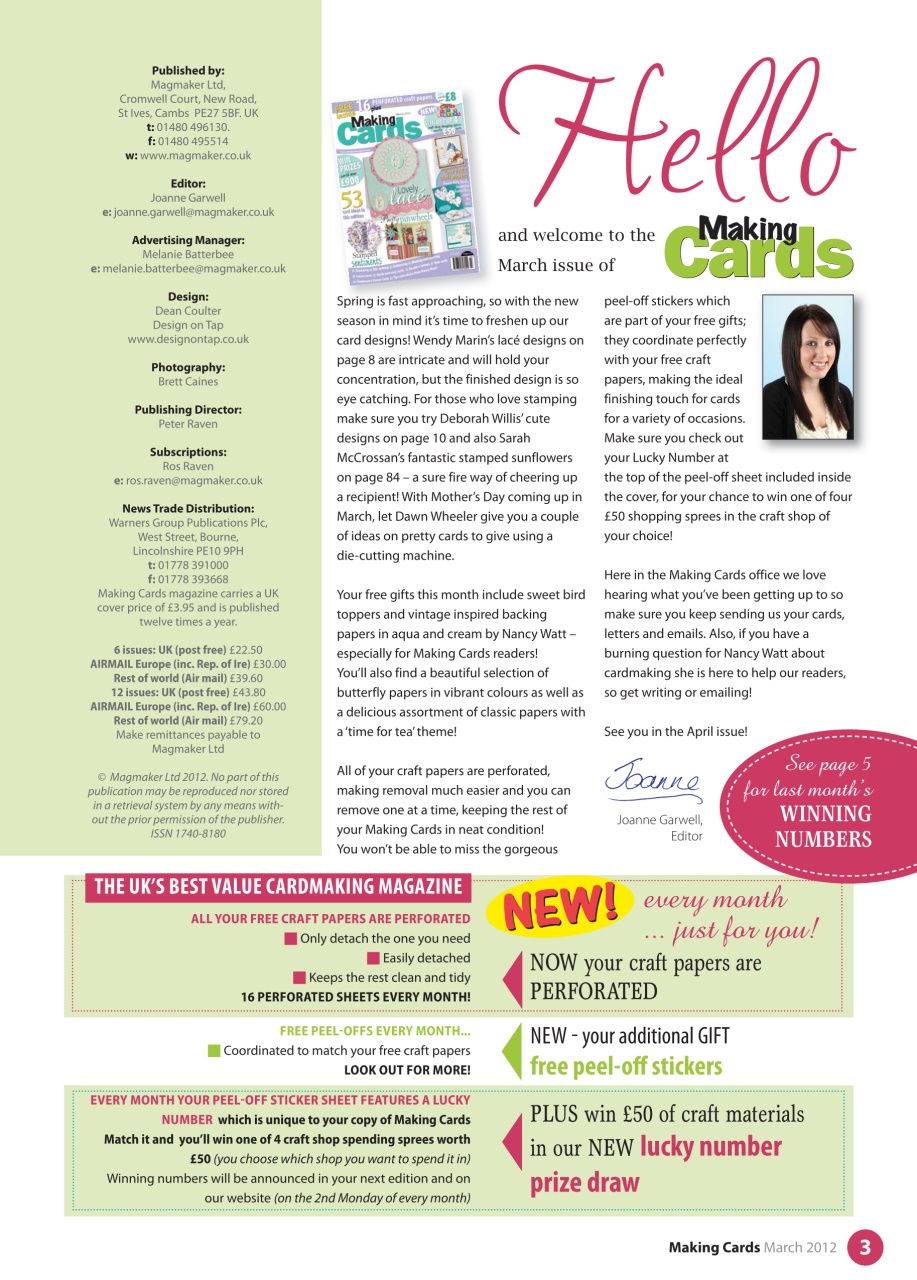 Making Cards & Papercraft Preview Pages