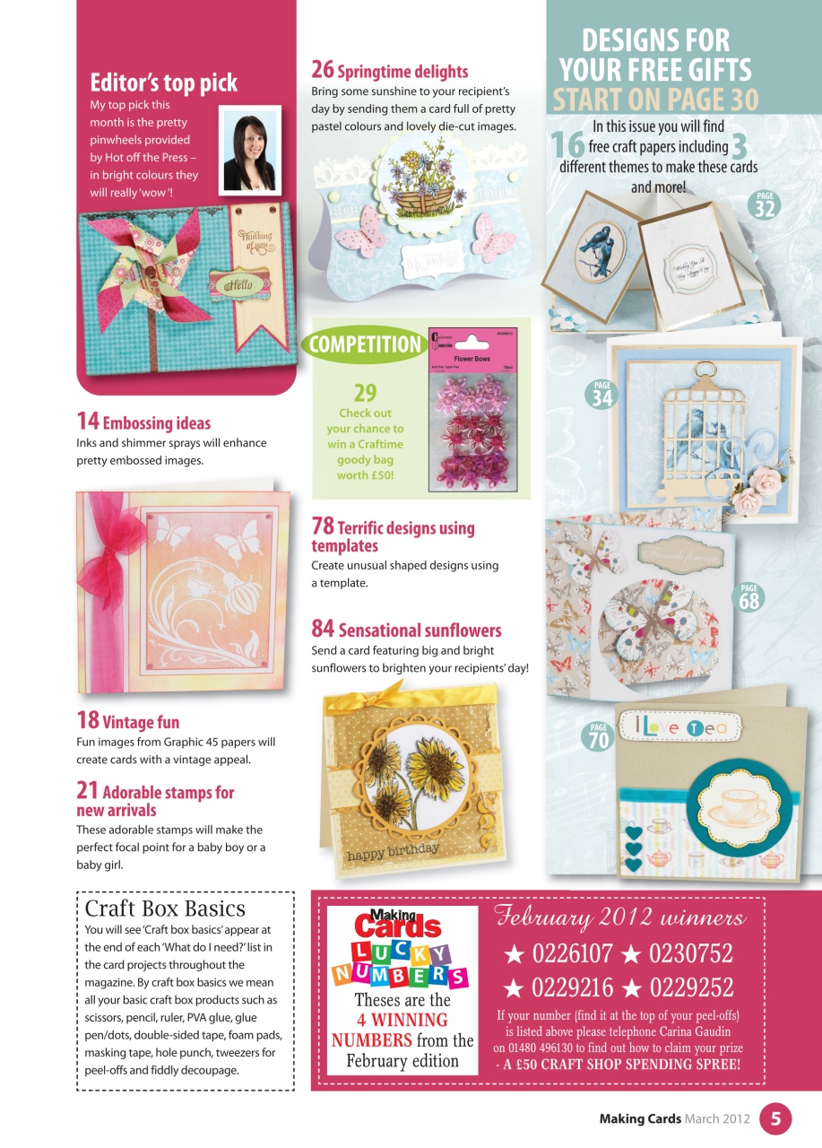 Making Cards & Papercraft Preview Pages