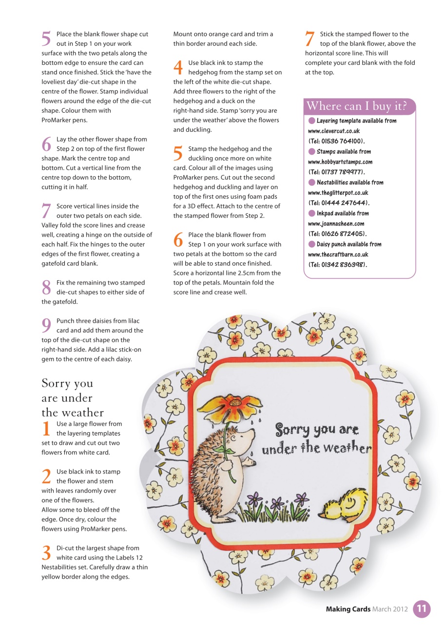 Making Cards & Papercraft Preview Pages