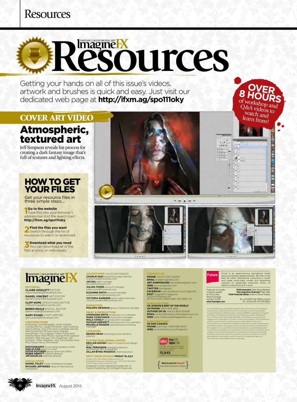 ImagineFX Preview Pages