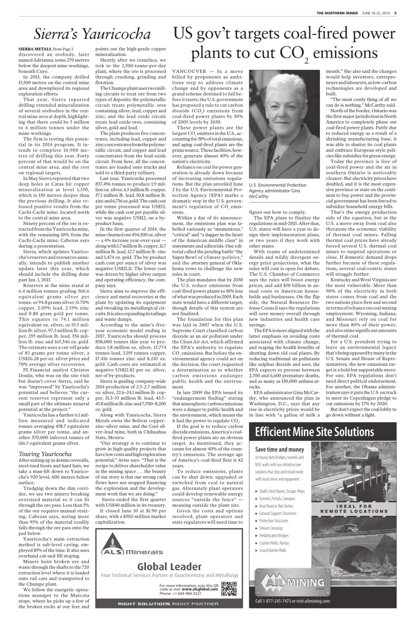 The Northern Miner Preview Pages