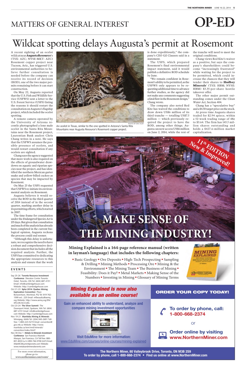 The Northern Miner Preview Pages