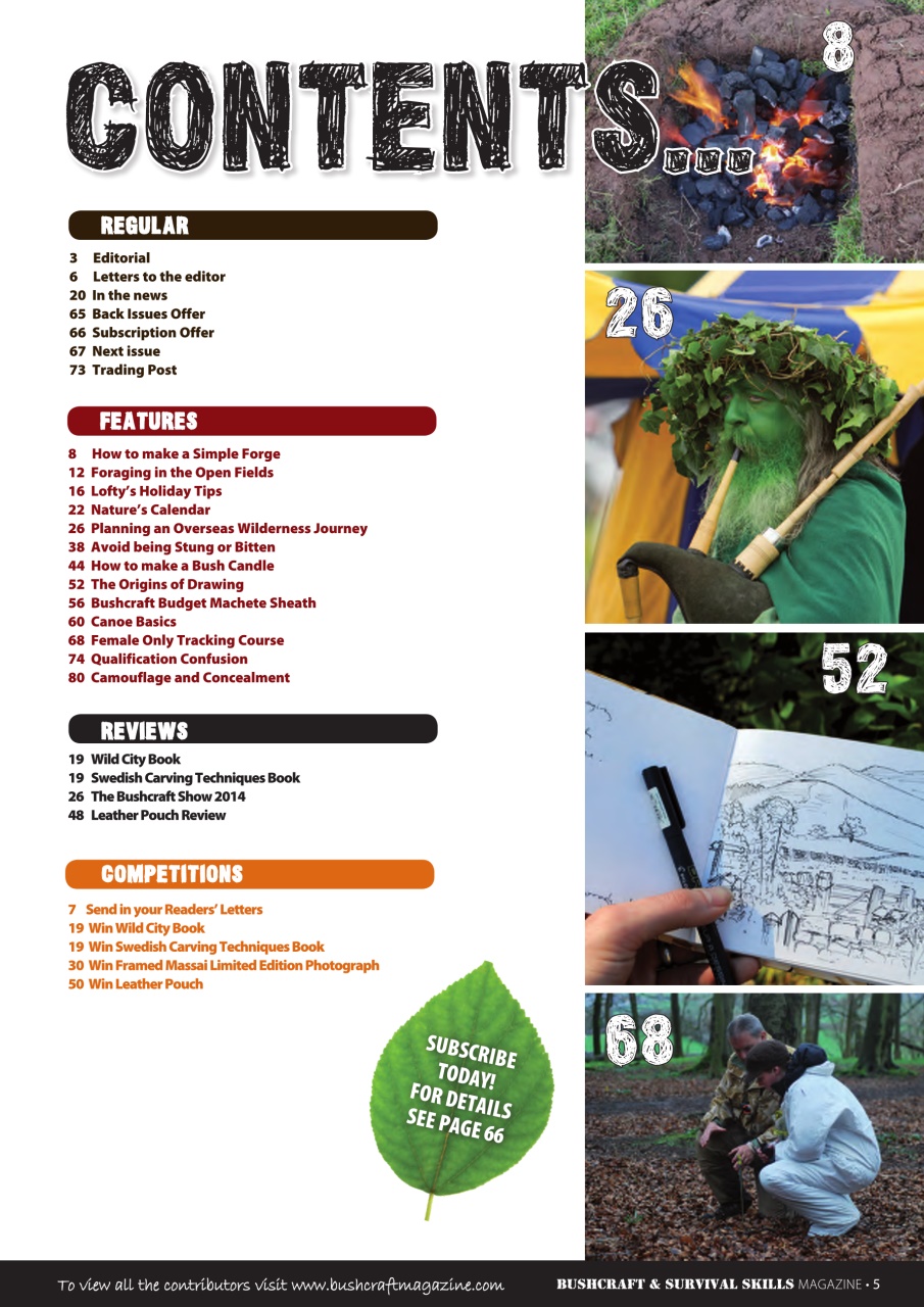 Bushcraft & Survival Skills Magazine Preview Pages