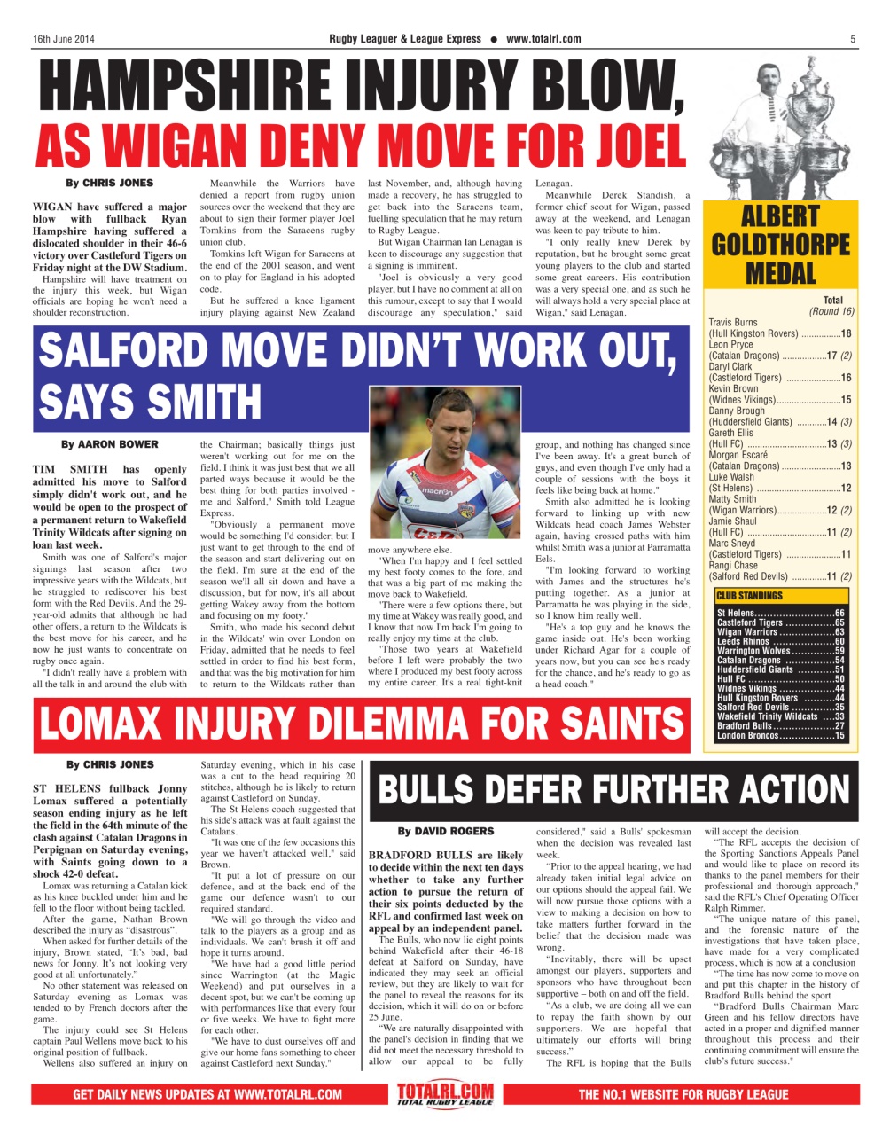 League Express Preview Pages