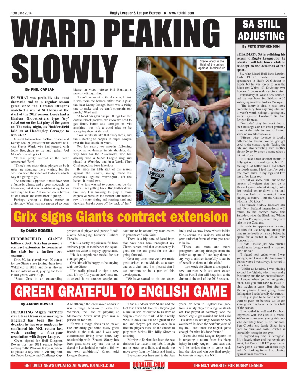 League Express Preview Pages