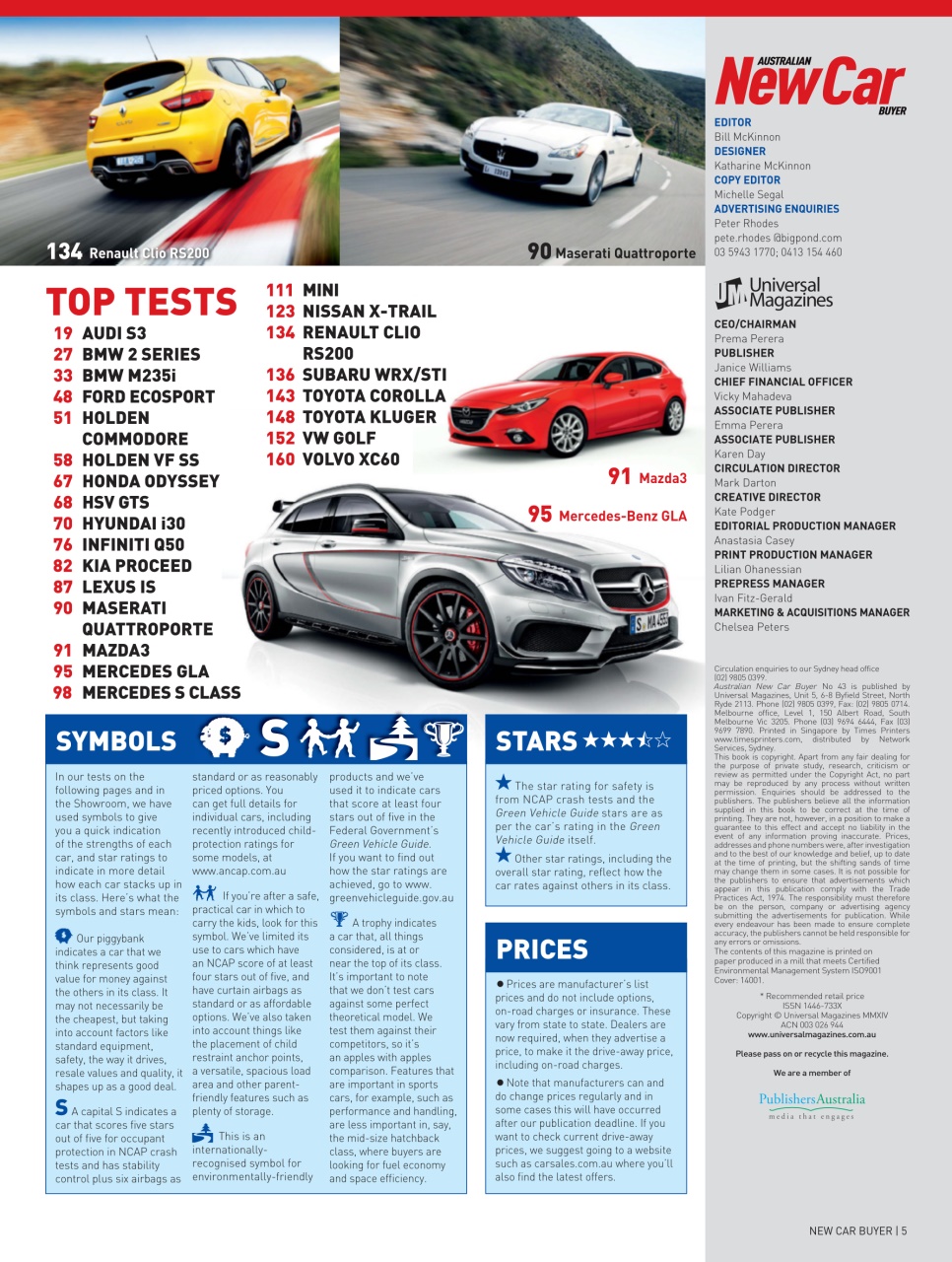 Australian New Car & SUV Buyers Guide Preview Pages