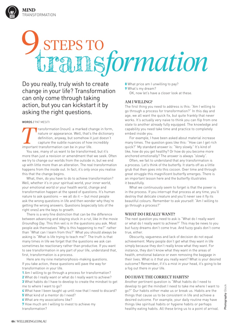 WellBeing Preview Pages