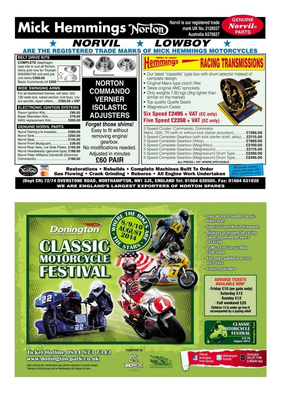 Classic Racer Preview Pages