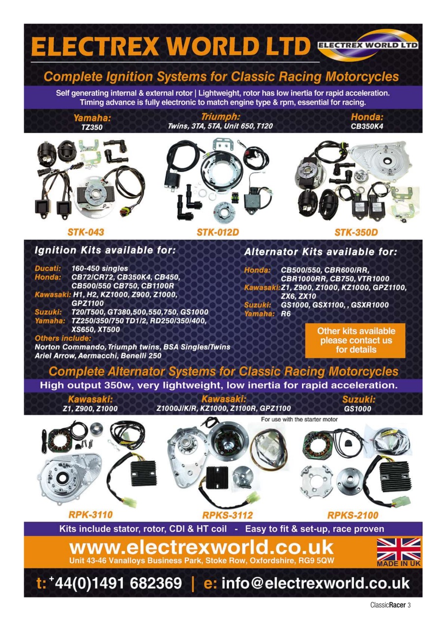 Classic Racer Preview Pages