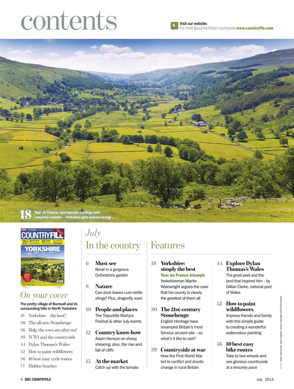 BBC Countryfile Magazine Preview Pages