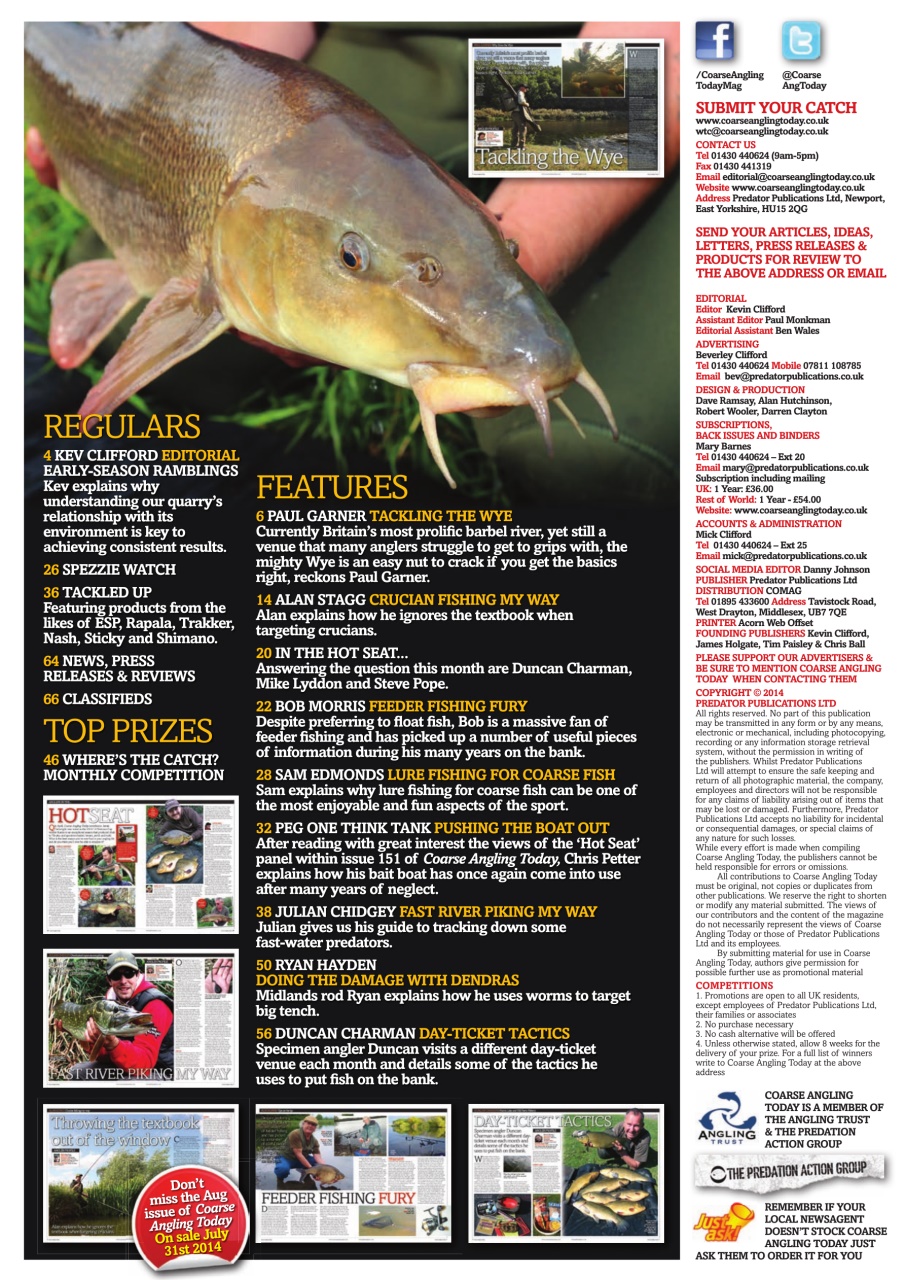 Coarse Angling Today Preview Pages