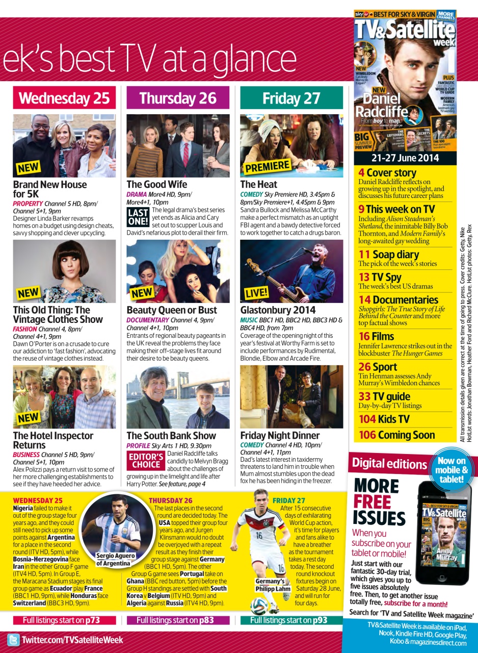 TV & Satellite Week Preview Pages