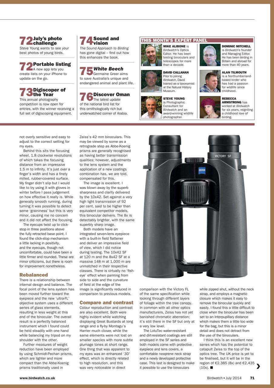 Birdwatch Magazine Preview Pages