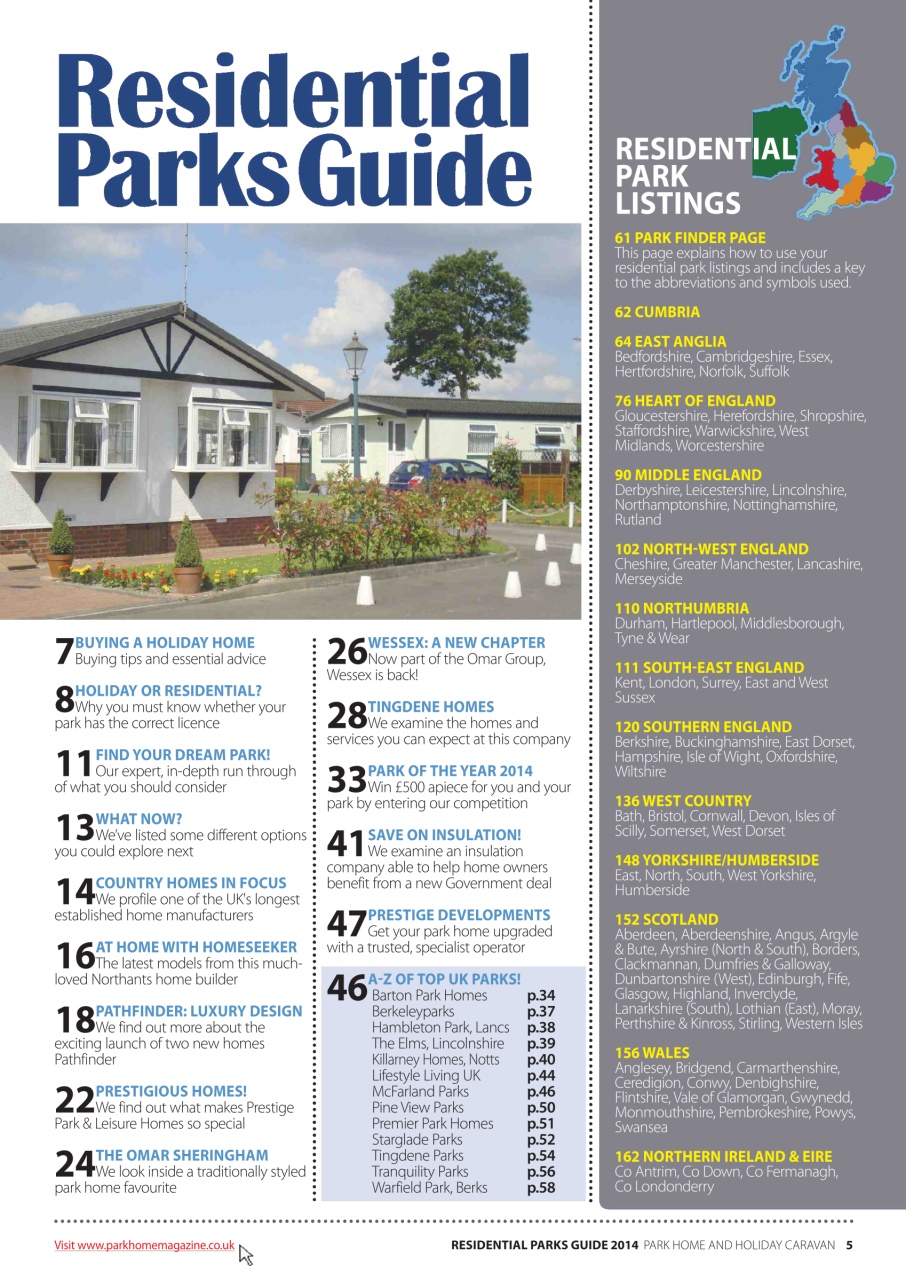 Park Home & Holiday Living Preview Pages