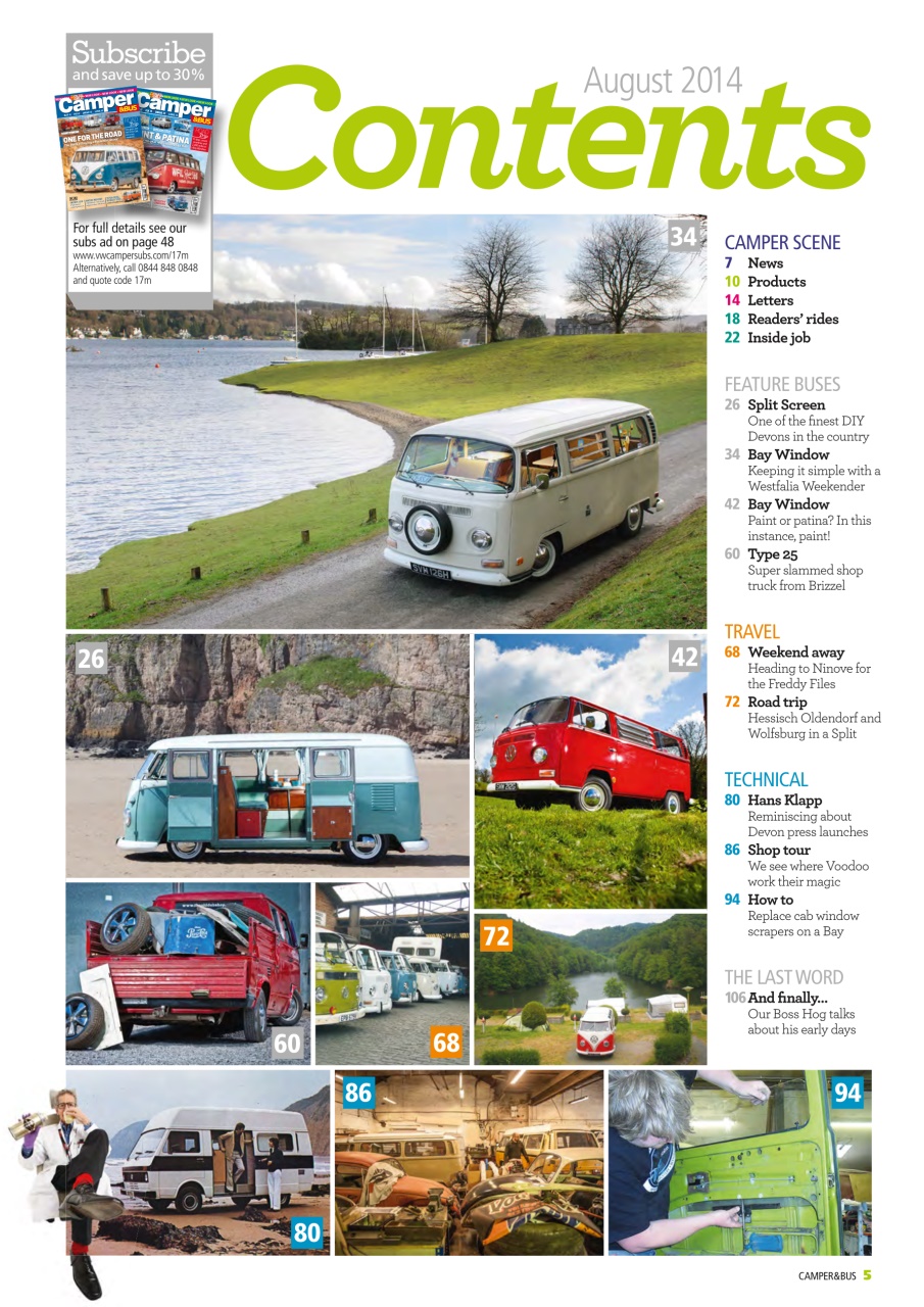 VW Camper Preview Pages