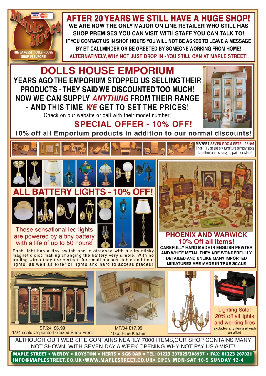 Dolls House and Miniature Scene Preview Pages