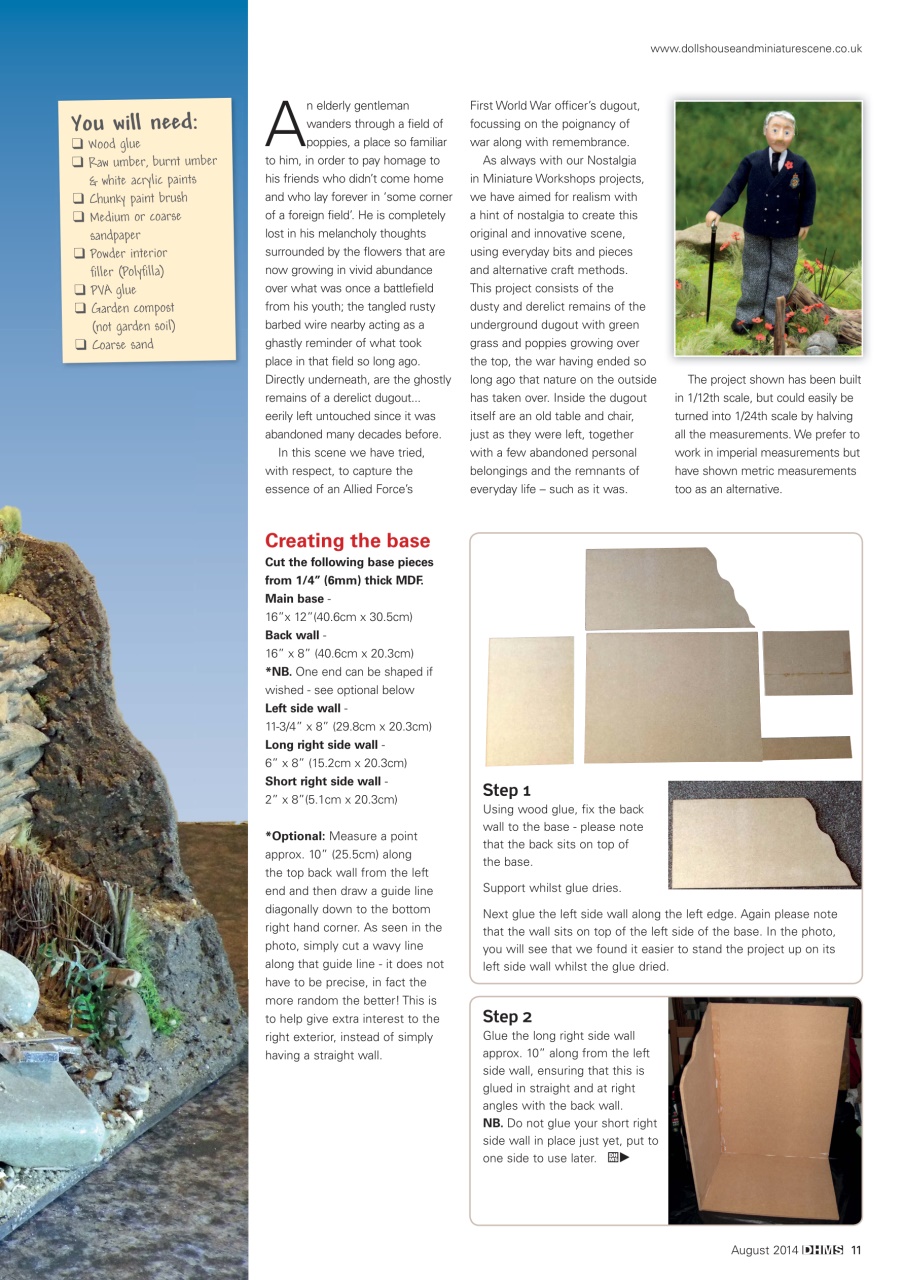 Dolls House and Miniature Scene Preview Pages