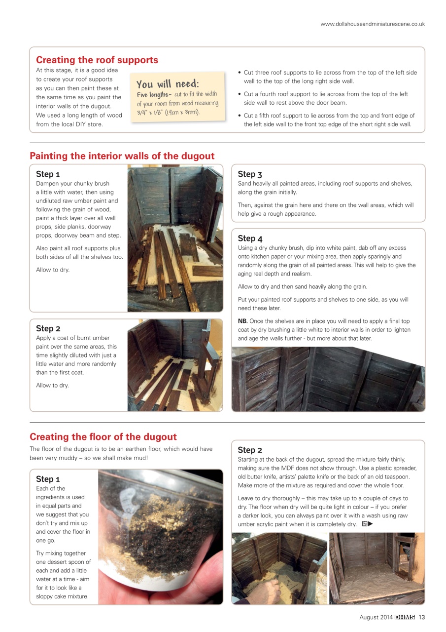 Dolls House and Miniature Scene Preview Pages