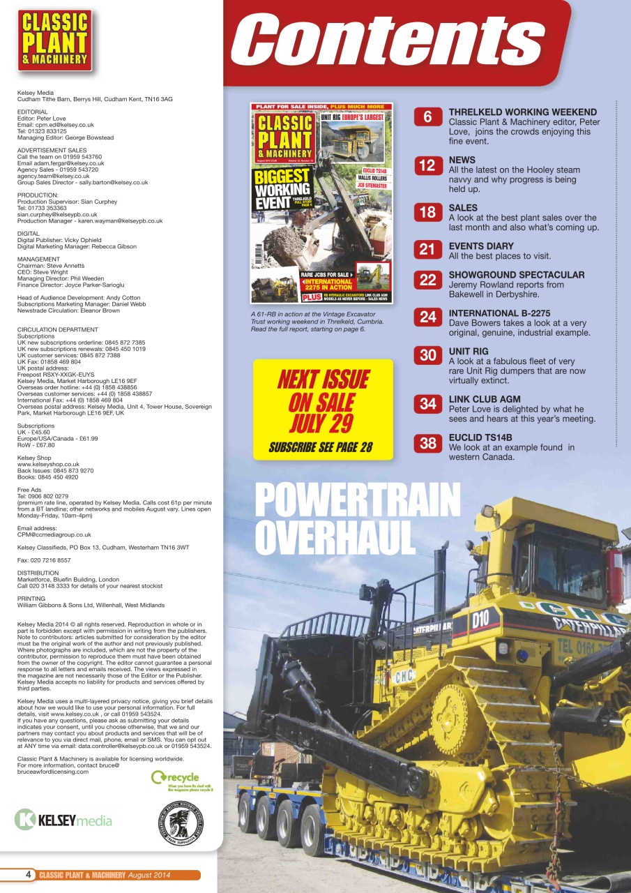Classic Plant & Machinery Preview Pages