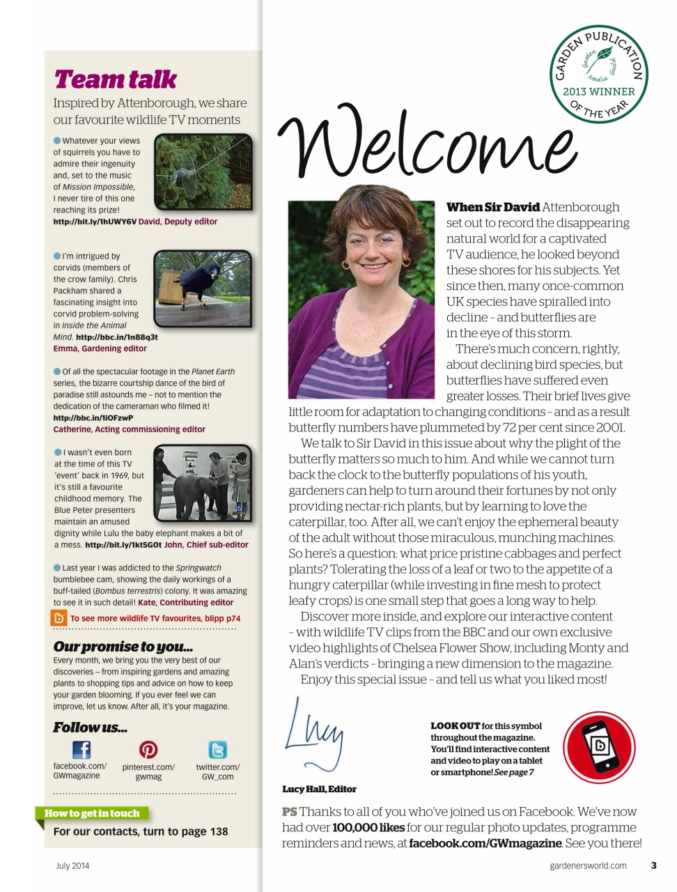 BBC Gardeners’ World Magazine Preview Pages