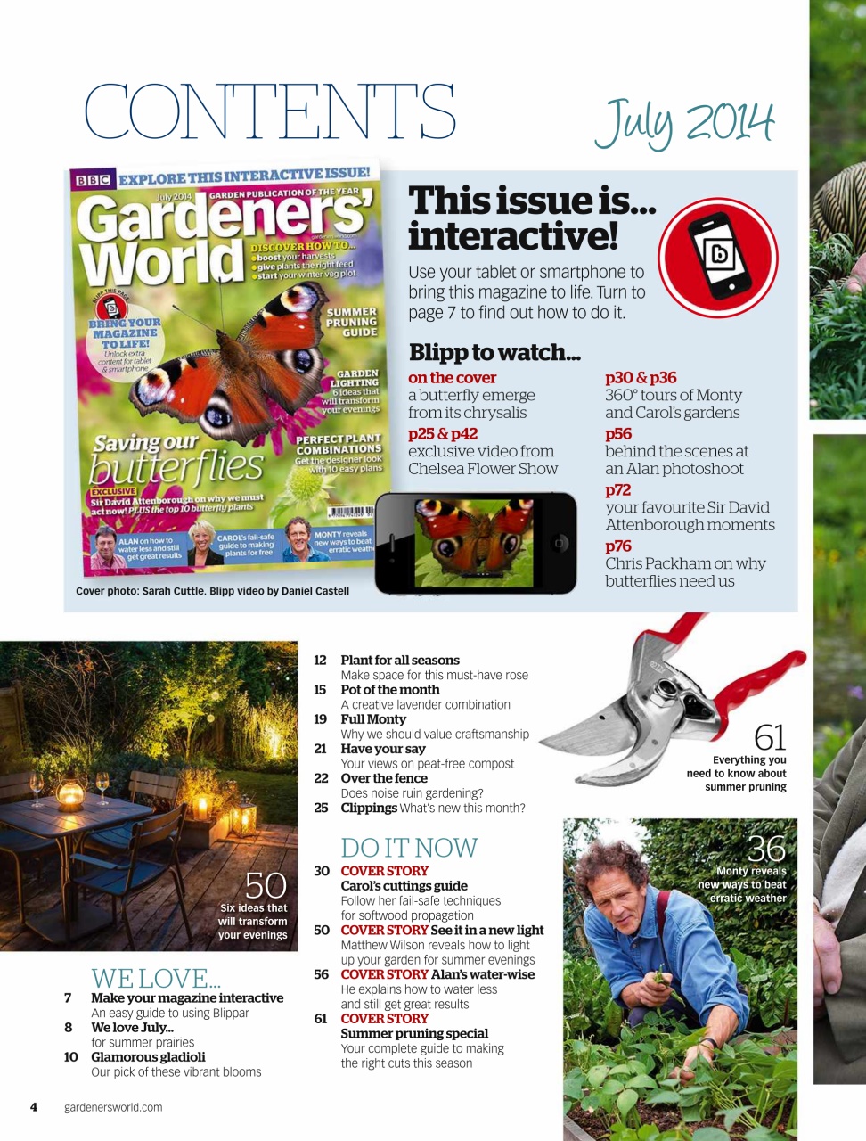 BBC Gardeners’ World Magazine Preview Pages