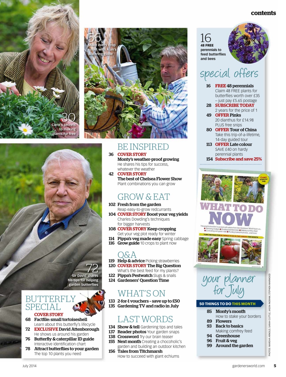 BBC Gardeners’ World Magazine Preview Pages