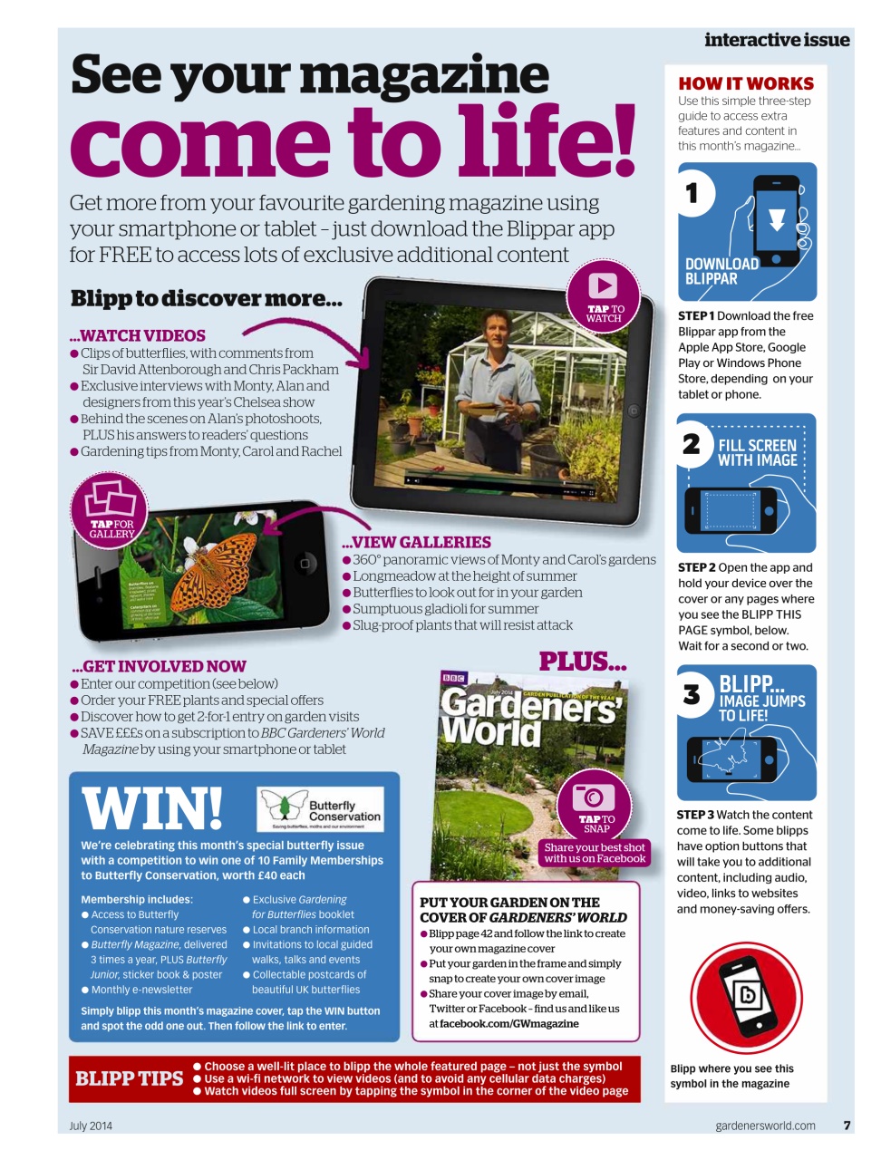 BBC Gardeners’ World Magazine Preview Pages