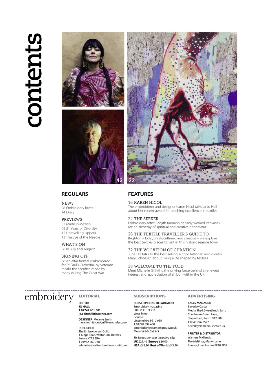 Embroidery Magazine Preview Pages