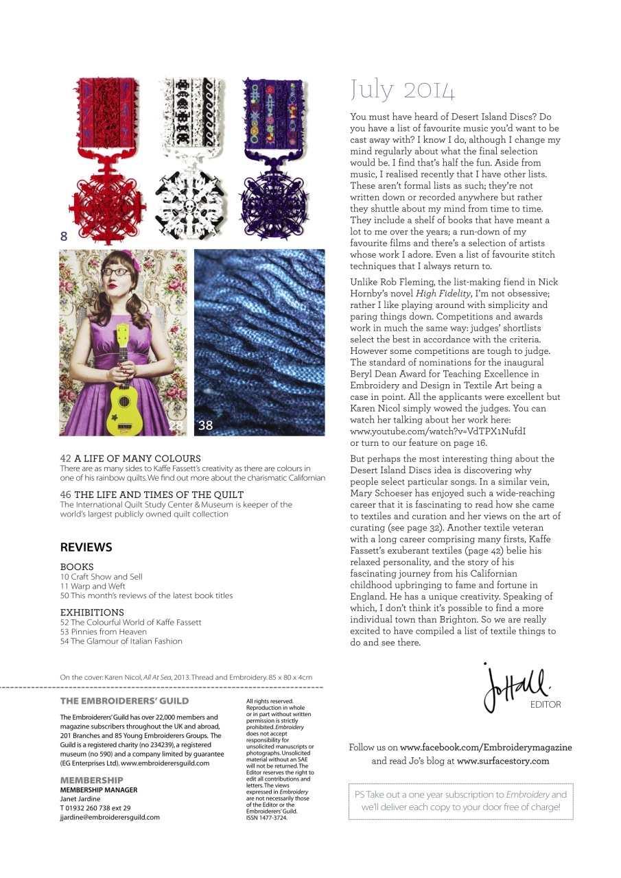 Embroidery Magazine Preview Pages