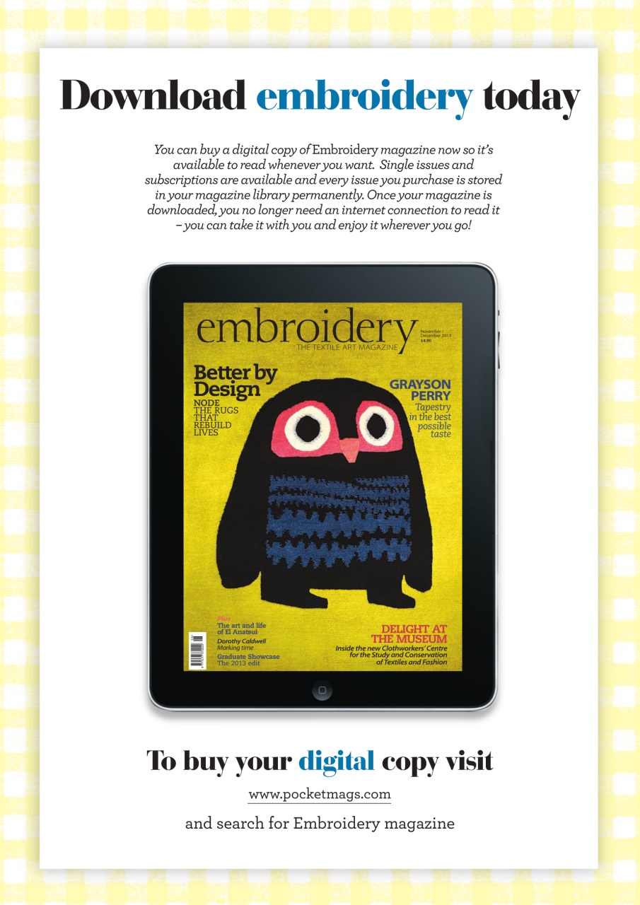 Embroidery Magazine Preview Pages