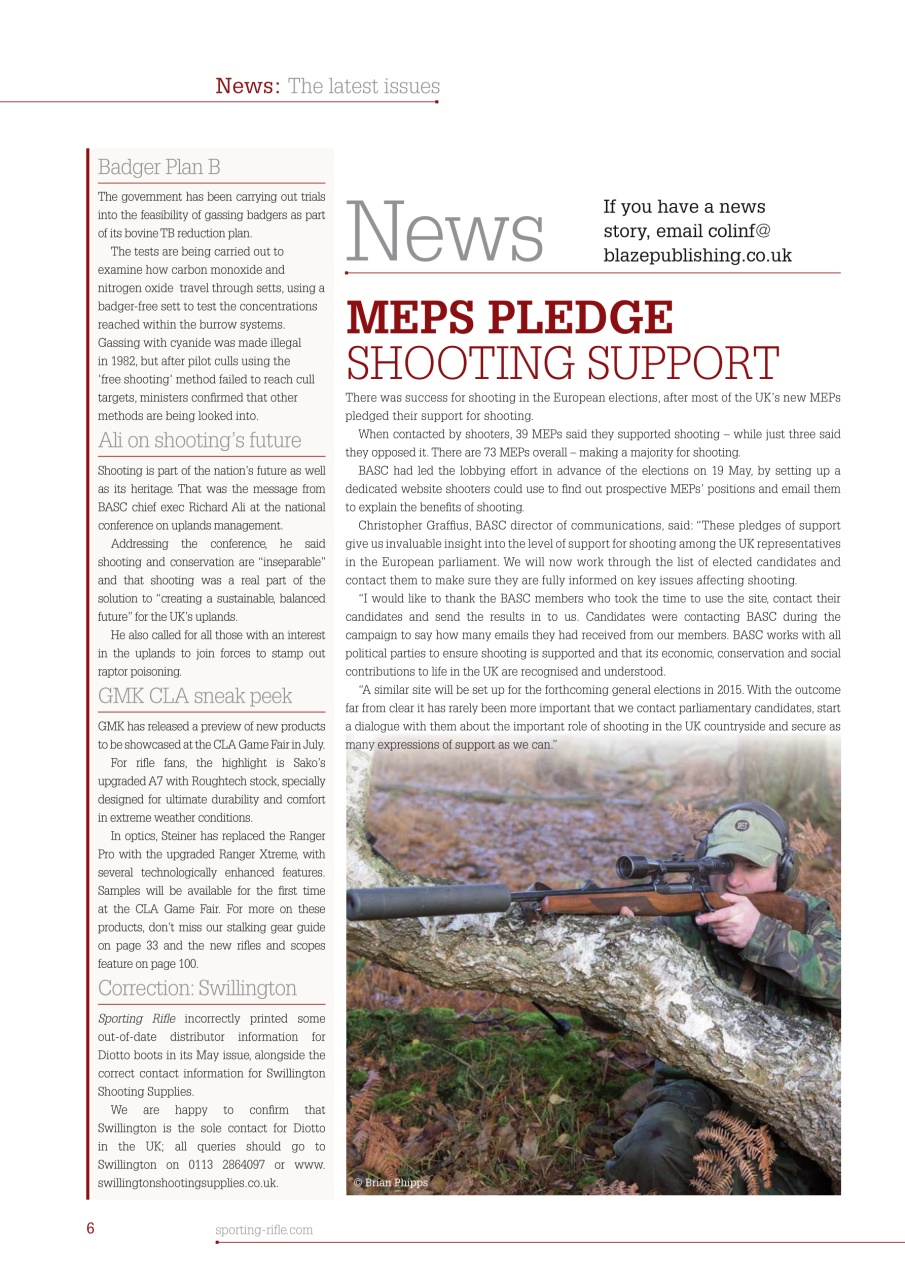 Sporting Rifle Preview Pages