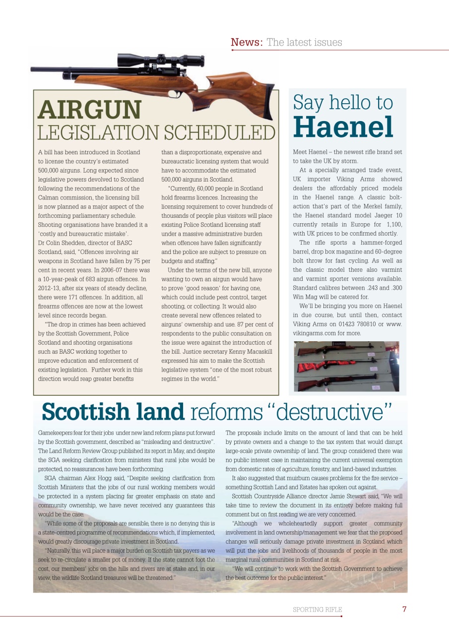 Sporting Rifle Preview Pages