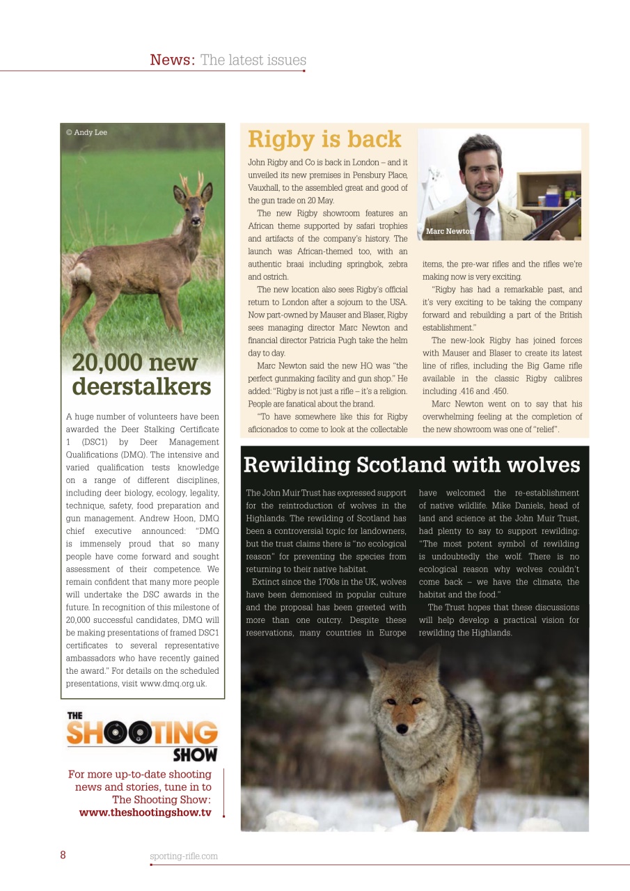 Sporting Rifle Preview Pages