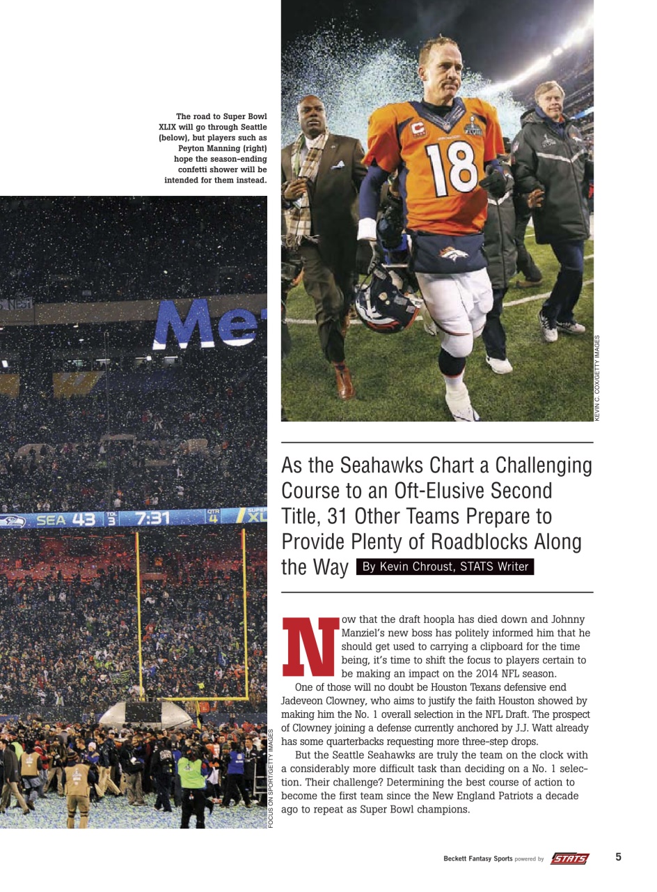 Beckett Football Magazine Preview Pages
