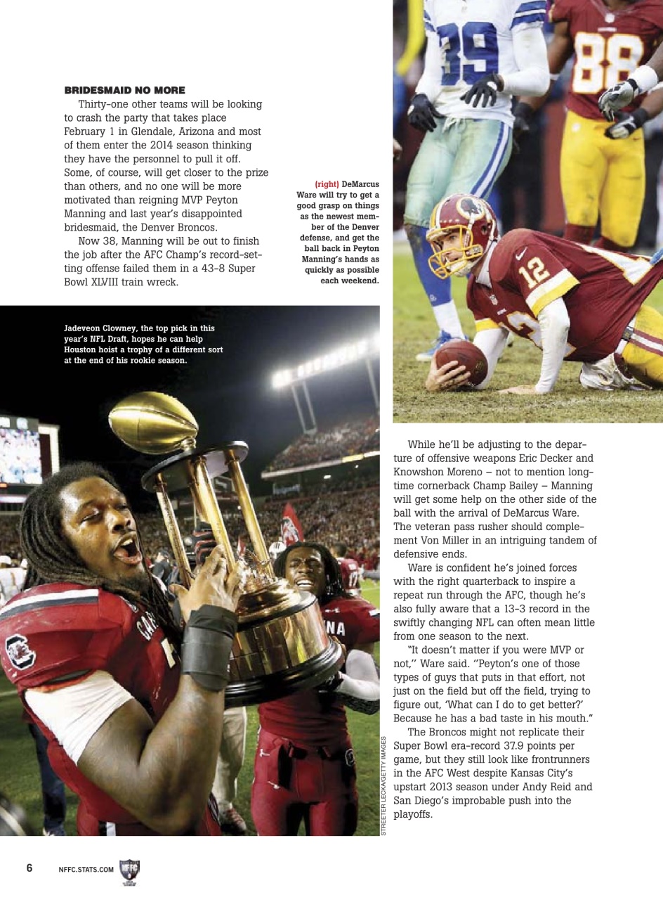 Beckett Football Magazine Preview Pages