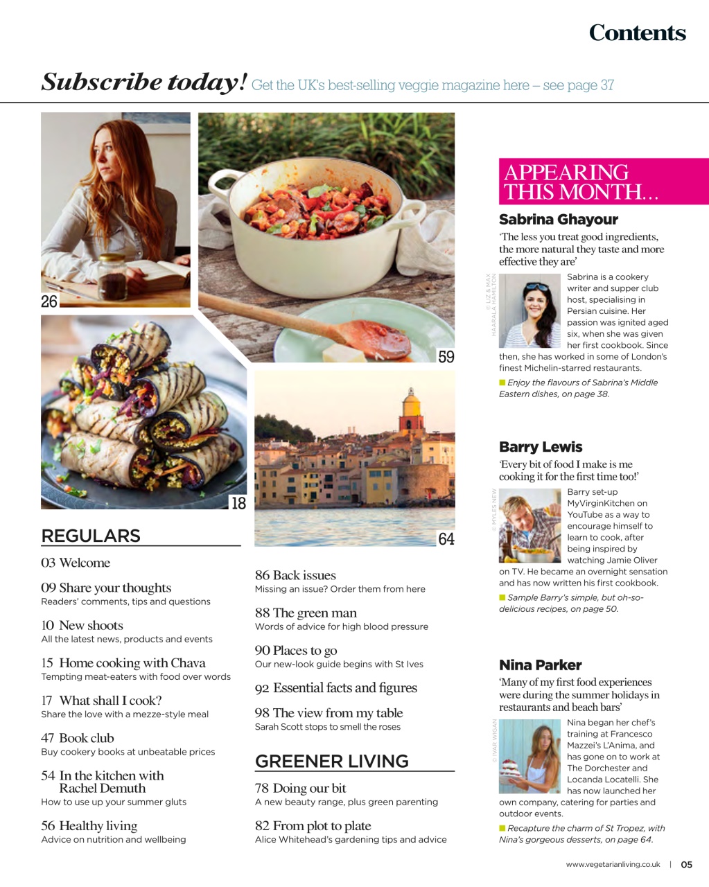 Vegetarian Living Preview Pages