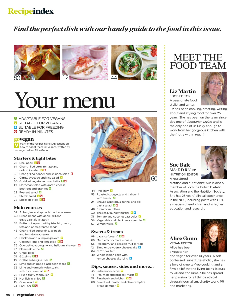 Vegetarian Living Preview Pages