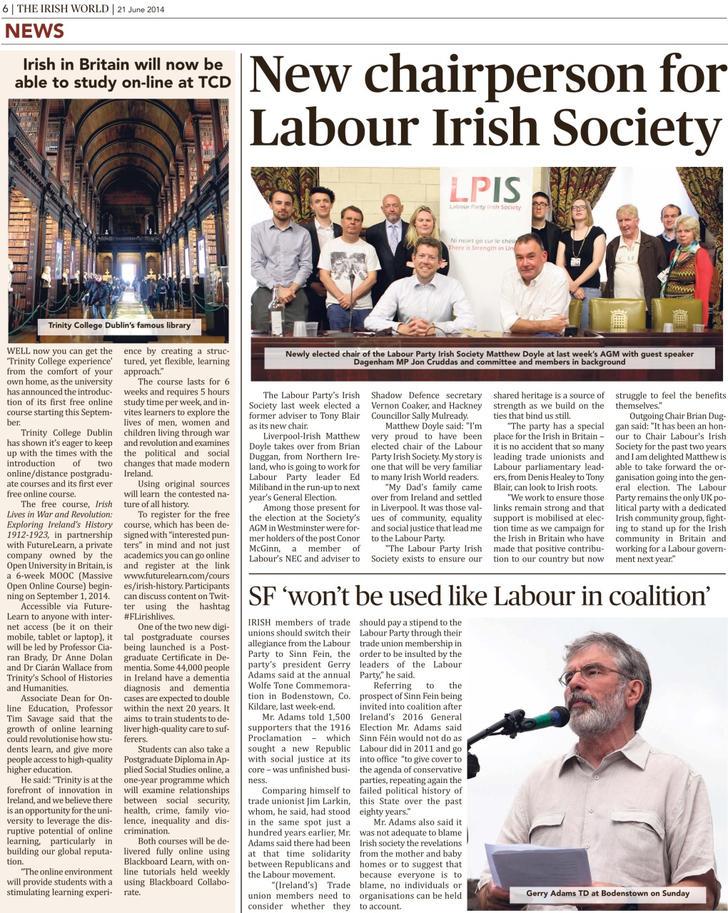 Irish World Preview Pages