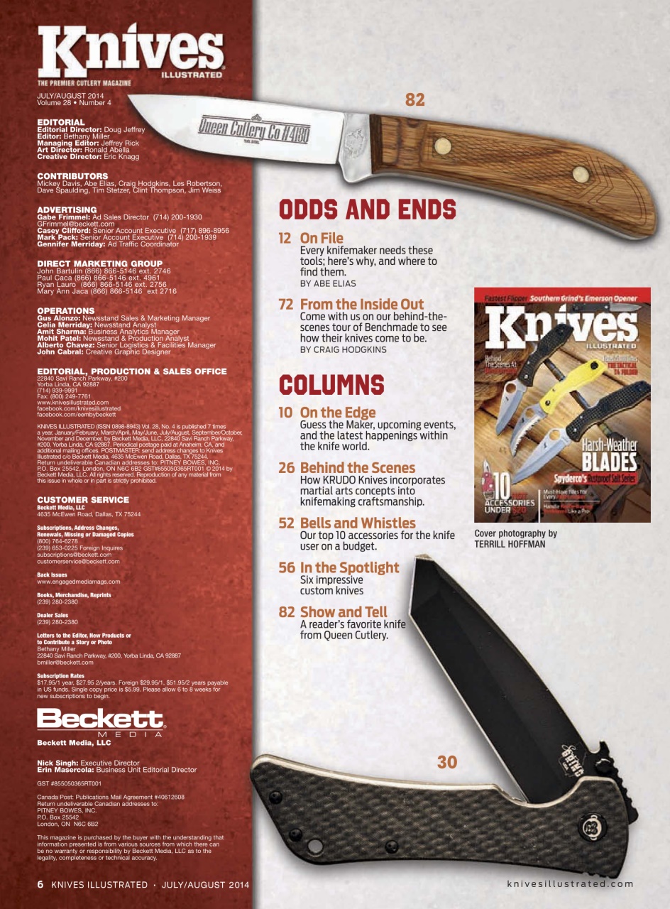 Knives Illustrated Preview Pages